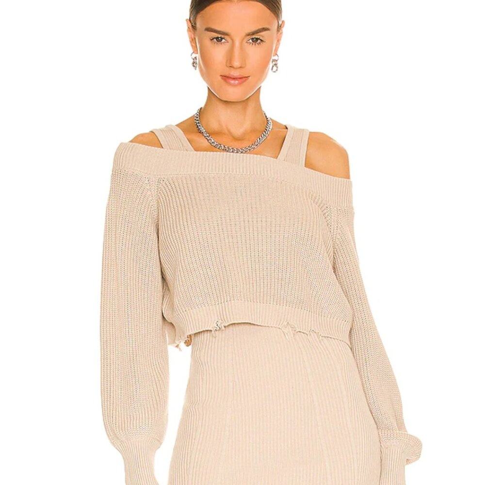 SER.O.YA Janelle Dress in Ivory Sweater NWT Size Large
